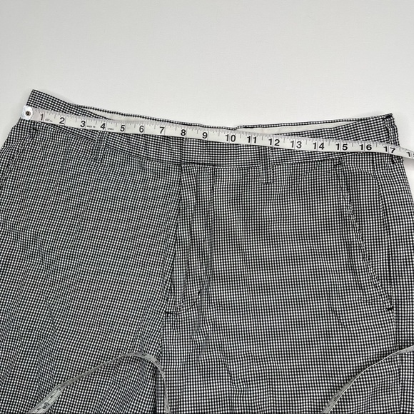 JCrew Shorts Gingham Black White Y2K Beach Summer Preppy Vacation Golf Grandpa - Picture 8 of 13